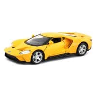 Машина Uni-Fortune FORD GT 2019 с полосами желтая (554050M(F))