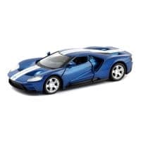 Машина Uni-Fortune FORD GT 2019 с полосами синяя (554050C)