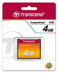 Карта памяти Transcend  4GB CF 133X