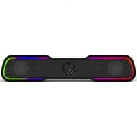 Акустическая система 2.0 HP DHE-6002, 3,5мм + USB, 6Вт, Sound Bar LED RGB