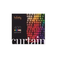 Гірлянда Smart LED Twinkly Curtain RGBW 400, Gen II, IP44, 1.45 х 2.1м, кабель прозорий