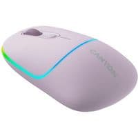 Canyon 2 in 1 Wireless optical mouse with 6 buttons, DPI 800/1200/1600, 2 mode(BT/ 2.4GHz),  650mAh Li-poly battery,RGB backlight ,Pearl rose, cable length 0.8m, 110*62*34.2mm, 0.085kg