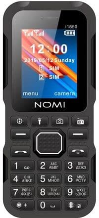 Мобільний телефон Nomi i1850 Black/Red, Dual Sim, 1.77" (160x128) TN, MicroSD (до 32 ГБ), BT, MP3, 0.8 МП, 1000mAh