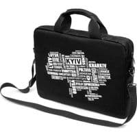 Сумка для ноутбука Vinga 14" NB1402 Black, white print (NB1402UWBK)