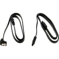 Комплект із двох кабелів SATA III 0.5 м (17126 Black)