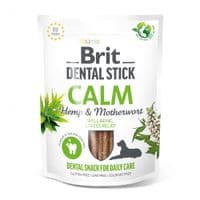 Лакомство для собак Brit Dental Stick Calm успокаивающее, конопля и пустырник 251 г (8595602564385)
