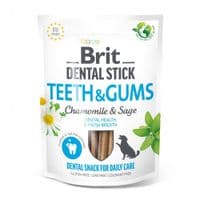 Лакомство для собак Brit Dental Stick Teeth&Gums ромашка и шалфей 251 г (8595602564354)