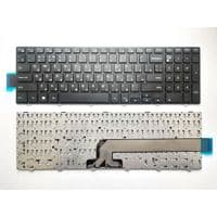 Клавиатура ноутбука Dell Inspiron 15-3000/15-5000 Series черная с черной рамкой RU (A43874)