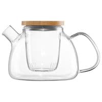 УЦИНКА! Заварник Ardesto, 1000 мл, боросиликатное стекло, бамбук