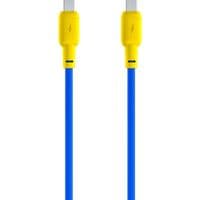 Кабель Gelius Full Silicon GP-UCN001CC Type-C to Type-C Yellow/Blue (1.2m) (60W)