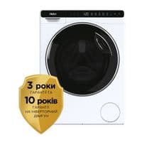 Пральна машина Haier фронтальна, 5кг, 1000, A+++, 49см, дисплей, інвертор, люк чорний, висота 51см, білий