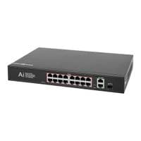 Комутатор мережевий POE GV-010-D-16+2 PG+1 SFP