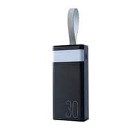 Внешний аккумулятор Remax Chinen Type-C 20W + 2USB 22.5W 30000mAh LED Черный (RPP-320)