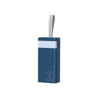 Внешний аккумулятор Remax Chinen Type-C 20W + 2USB 22.5W 30000mAh LED Синий (RPP-320)