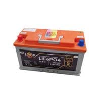 Аккумулятор для автомобиля литиевый LogicPower LiFePO4 (+ слева) 12,8V - 100 Ah (1280Wh)