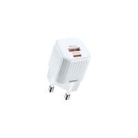 Сетевое зарядное устройство для Remax Cube 2 порта USB + Type-C 20W Белый (RP-U2)
