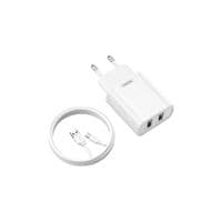 Сетевое зарядное устройство для Remax Jane + кабель USB 2.0 to microUSB 1М Белый (RP-U35-M)