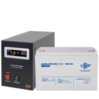 Комплект резервного питания LP (LogicPower) ИБП + мультигелевая батарея (UPS B1000 + АКБ MG 1280W)