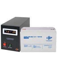 Комплект резервного питания LP (LogicPower) ИБП + мультигелевая батарея (UPS B800 + АКБ MG 1280W)