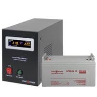 Комплект резервного питания для котла и теплого пола LP (LogicPower) ИБП + гелевая батарея (UPS B1000VA + АКБ GL 1440W)