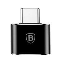 Переходник Baseus USB Female to Type-C Male Черный (CATOTG-01)