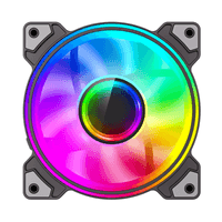 Кулер для корпусу 120mm ax. Air Flow :47 CFM +- 10%,Max. Static Air Pressu Dual Ring Infinity BK