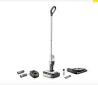 Підлогомийна машина Karcher безпровідна Premium, конт пил -0.2л, вода -0.4л, автон. робота до 45хв, вага-4.3кг, срібний