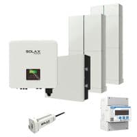 Комплект Solax 6.3: Трифазний гібридний інвертор на 12 кВт, з АКБ на 12,4 кВт * рік