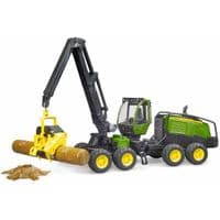 Спецтехника Bruder Харвестер John Deere 1270G с 1 бревном (02135)