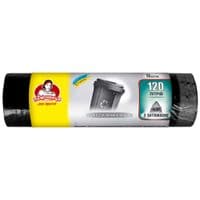Пакеты для мусора С затяжками LDPE 106 х 70 см 120 л 10 шт. (4820164961247)