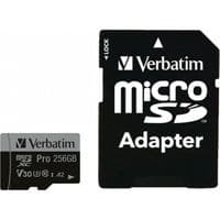 Карта памяти Verbatim PRO SDHC 256 ГБ (UH-3) с адаптером
