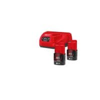 Набор аккумуляторов + зарядных устройств Milwaukee Li-Ion M12 NRG-302 B3 2шт + ЗП С12С (4933451902)