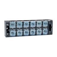 Клемна колодка 6-розрядна TB-4506 45A/600V, переріз дроту 0,5-4,0мм2, 20 шт в упаковці, ціна за штуку