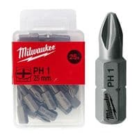 Набор бит Milwaukee PH1, 25мм, 25шт (4932399586)