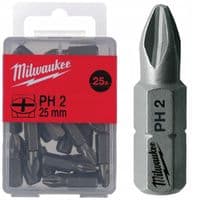 Набор бит Milwaukee PH2, 25мм, 25шт (4932399587)