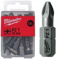 Набор бит Milwaukee PZ1, 25мм, 25шт (4932399589)