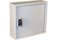 Антивандальна шафа VAGOS Lite Super Antilom 19; 2U - 0.8мм (550х500x150) двері - приховані петлі, замок - крабовий, 8відп.