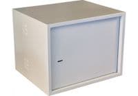Антивандальна шафа VAGOS Lite Super Antilom 19; 9U - 0.8мм (530х410x450) двері - приховані петлі, замок - сувальдний, 8відп.