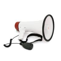 Громкоговоритель Megaphone ER-55U, 25W, питание от аккумулятора 6В, СЗУ, White / Red, Box