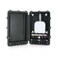 Муфта оптичная Merlion ML-OP-F005-24C, герметичная, 6 вводов, до 4-х кассет, до 24 сварок, материал PP / PC