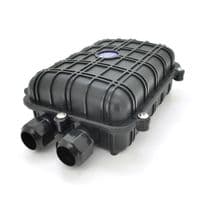 Муфта оптическая Merlion ML-OP-F005-48C, герметичная, 6 вводов, до 4-х кассет, до 48 зварок, материал PP / PC