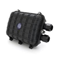 Муфта оптическая Merlion ML-OP-F006-24C, герметичная, 2 введения, до 4-х кассет, до 24 сварок, материал ABS / PP / PC