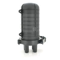 Муфта оптическая Merlion ML-OP-F101H-24C, герметичная, 4 введения, до 4-х кассет, до 24 сварок, материал PP