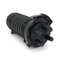 Муфта оптическая Merlion ML-OP-F102H-24C, герметичная, 4 введения, до 2-х кассет, до 24 сварок, материал PP