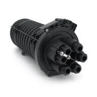Муфта оптична Merlion ML-OP-F106M-96C, герметична, 6 вводів, до 4-х касет, до 96 зварок, матеріал PP