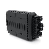 Муфта оптична Merlion ML-OP-F205, герметична, 2 введення, до 4-х касет, до 96 зварок, матеріал ABS