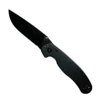 Нож для кемпинга SC-8115, Black-Red, Чехол