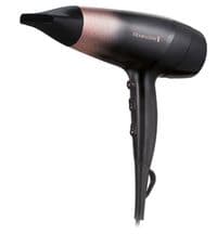 Фен Remington, 2200Вт, 3 режима, диффузор, иониз-я, холл. обдув, черно-розовый