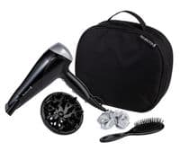 Фен Remington, 2200Вт, 3 режима, иониз-я, холл. обдув, диффузор, расческа, резинка, кейс, черно-серый