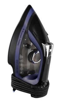 Праска Russell Hobbs Easy Store Pro, 2400Вт, 320мл, паровий удар -200гр, постійна пара - 50гр, зберігання шнура, керам. підошва, чорно-синій